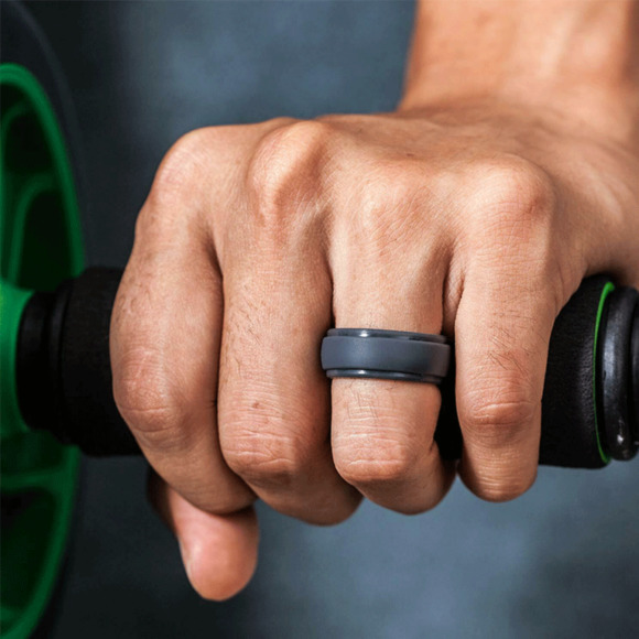 Silicone Wedding Rings (Set of 3) Color -Classic Combo 1 Safety Rings (Set of 3) - Picture 2 of 8